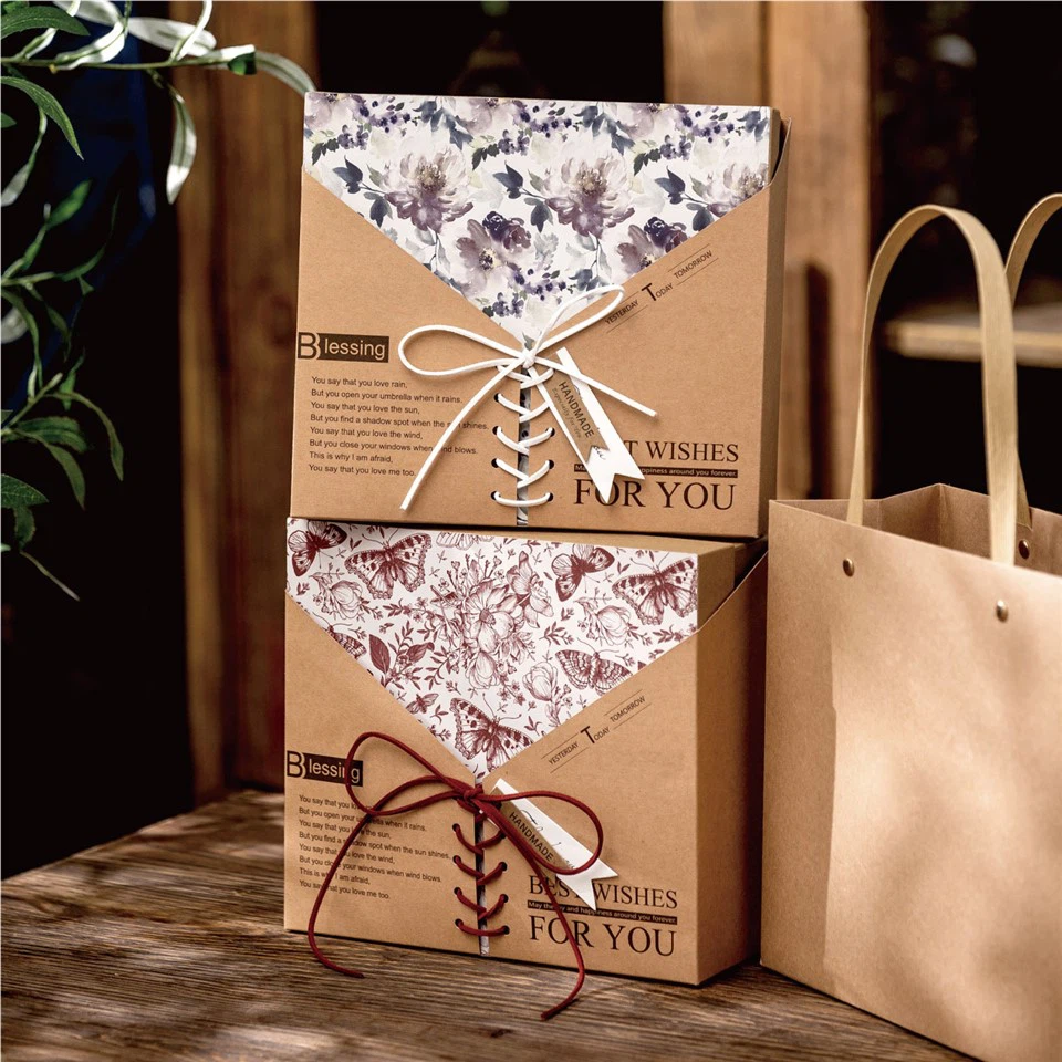 Klassische Retro-Geschenkbox, Handgeschenk, Reiseerinnerung, Geburtstag, Geschenkbox für Familie und Freunde, leere Box