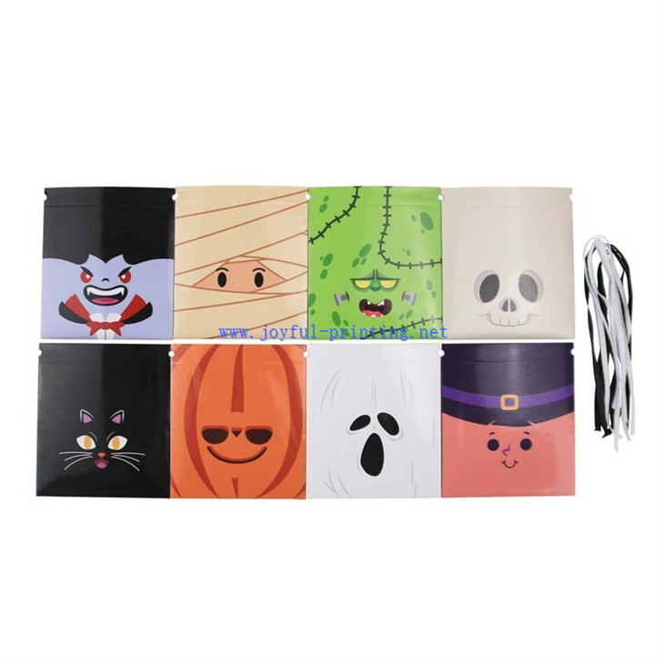 Halloween Candy Wrapping Hand Carrying Triangle Ghost Funny Emoji Wrapping Carton
